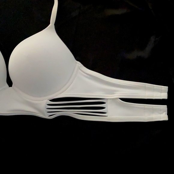 32B Small 2 Piece Set Swim Bombshell Longline Bikini White Adds two cup sizes - Picture 10 of 16